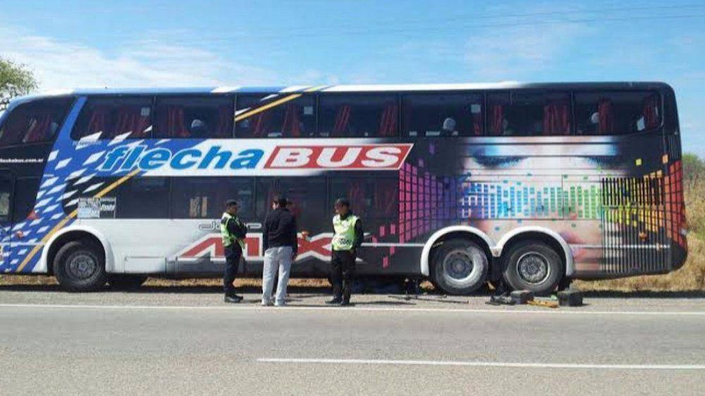 Principio de incendio en un micro que iba de Salta a Humahuaca