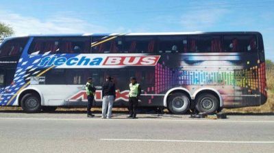 Principio de incendio en un micro que iba de Salta a Humahuaca