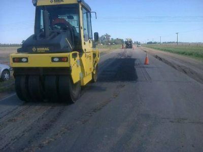 Contin�an los trabajos de rehabilitaci�n de la calzada en la Ruta 51