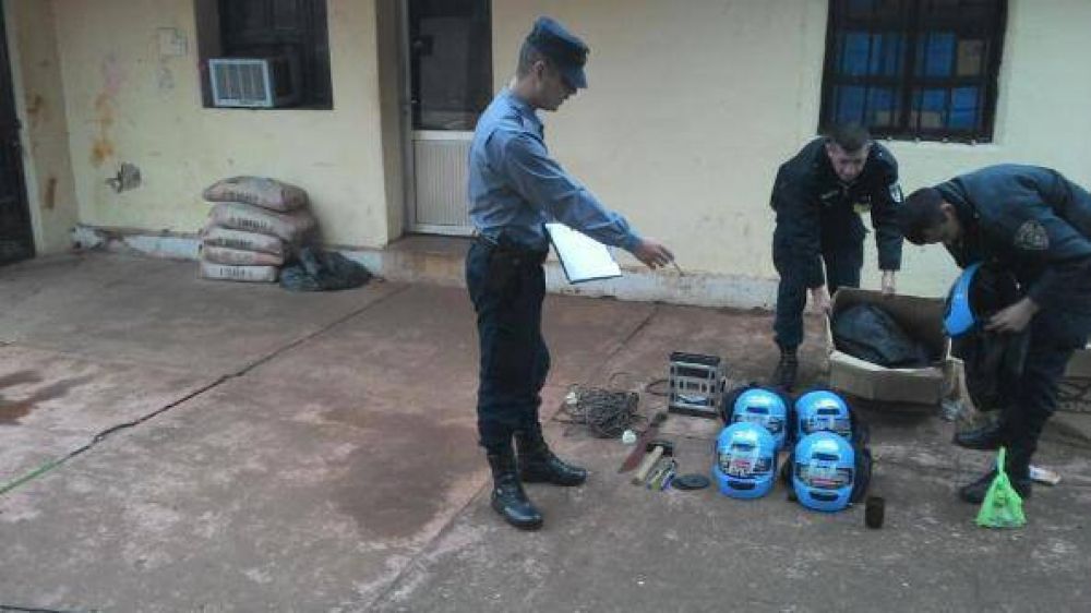 Recuperaron elementos robados y detuvieron a tres personas