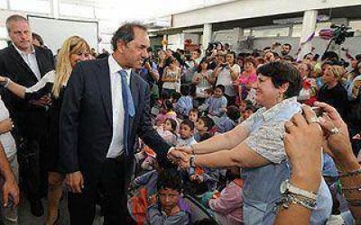 Scioli inaugur� un jard�n de infantes en Glew
