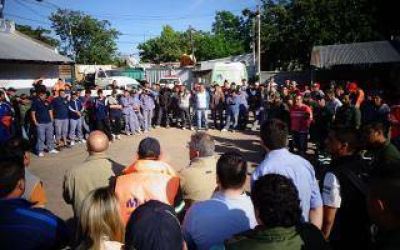 Vicente L�pez: Paro y asamblea de municipales por trabajador fallecido