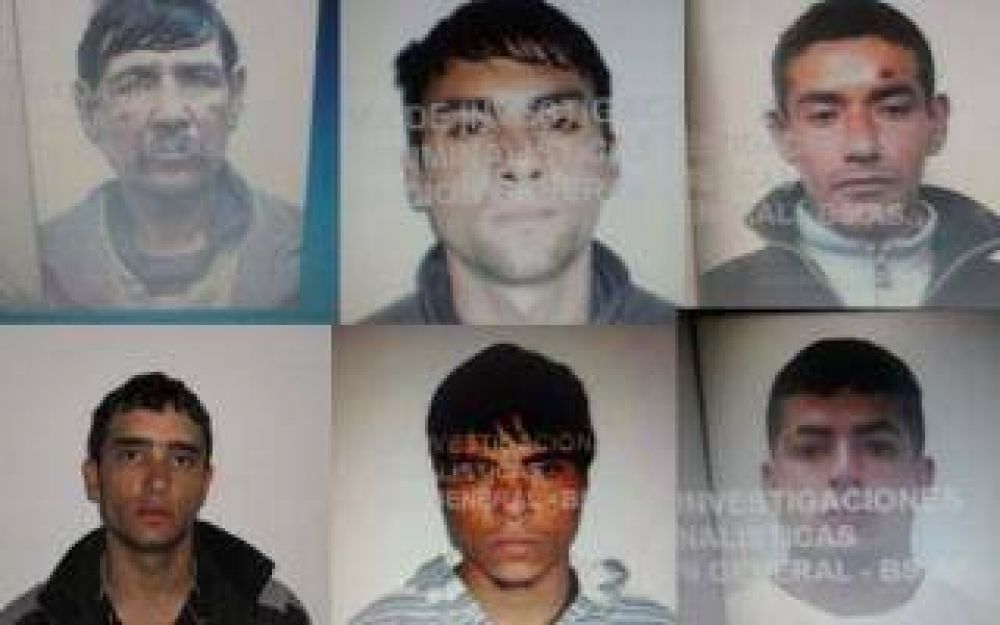 Fuga de presos en Luj�n: Las identidades de los 6 pr�fugos