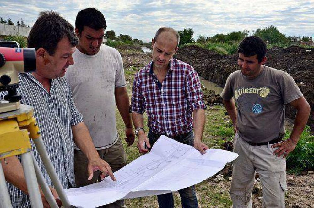 La obra del Reservorio Hidr�ulico para Villa Jard�n, en su �ltima etapa