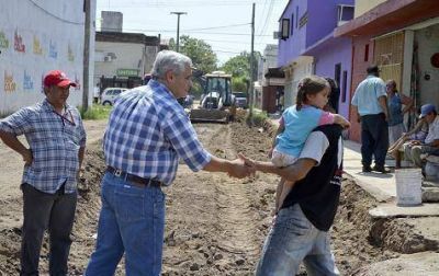 Iniciaron las obras de urbanizaci�n en los barrios San Marcos y Progreso