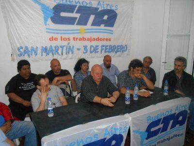 La lista 10 de la CTA oficialista present� sus candidatos de San Mart�n-Tres de Febrero