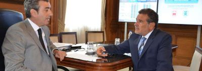 Beder Herrera present� a Randazzo los avances en la recuperaci�n de las v�as