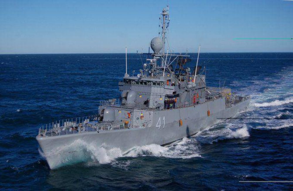 Zarp� una corbeta de la Armada en busca del Tunante II