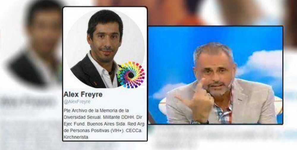 El tweet de Alex Freyre que desat� la furia de Jorge Rial: 
