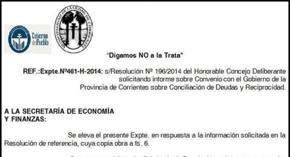 Capital quiere un trato integral de las deudas