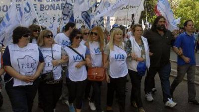 Marcha docente en reclamo de mayor presupuesto