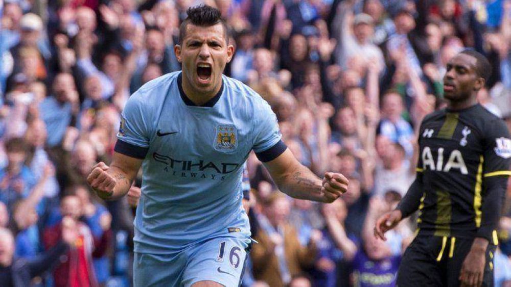 El show del Ag�ero: 4 tantos para que el Manchester City se imponga al Tottenham y aceche al l�der