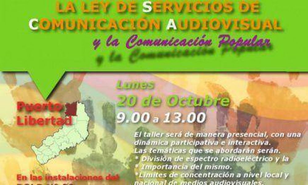 Puerto Libertad: AFSCA realizar� taller sobre la LSCA en el �mbito comunitario