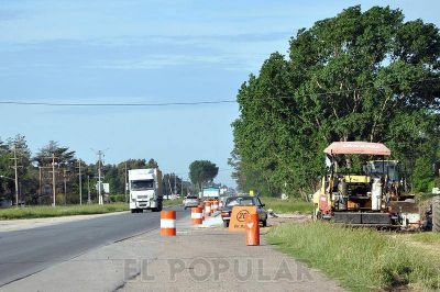Comenz� la repavimentaci�n en la Ruta 51