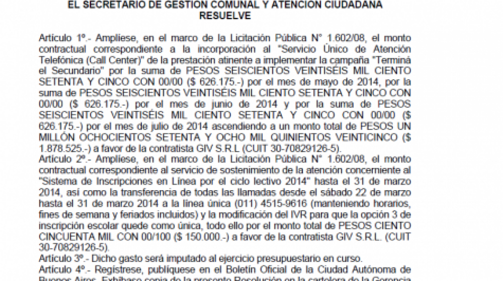 La Ciudad gasta $23 millones en un call center