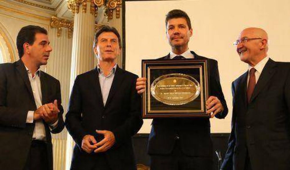 Tinelli fue distinguido como Personalidad Destacada de la Cultura