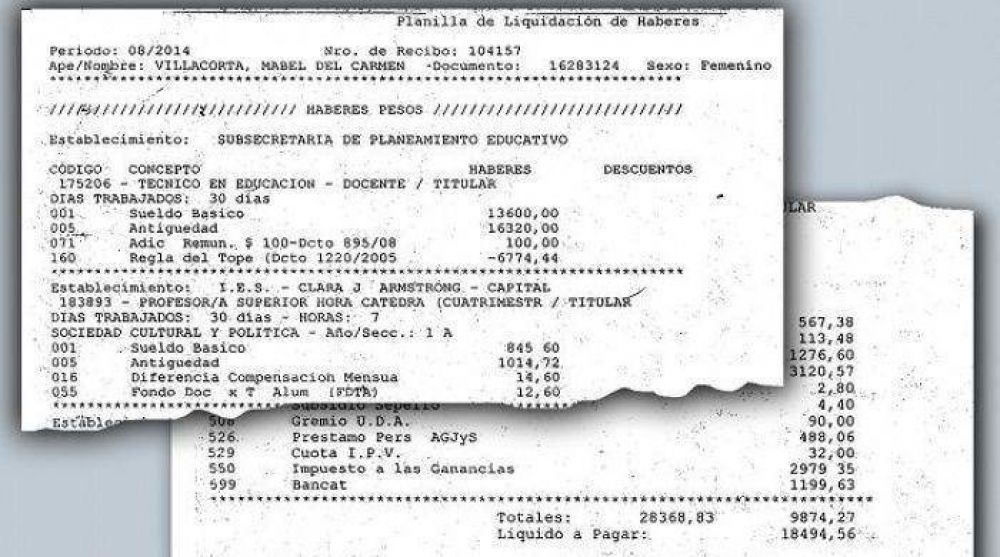 Denuncian a funcionaria de Educaci�n por incompatibilidad