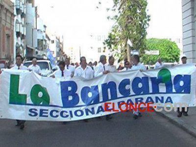 Por paro de los trabajadores, no hay durante esta jornada atenci�n al p�blico en los bancos