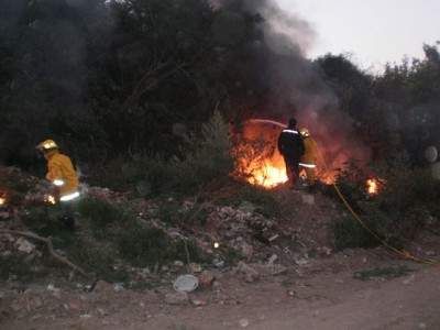 Gigantesco incendio en el Basural Municipal