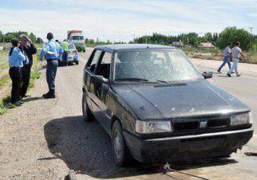 Persecuci�n, vuelco en la ruta y un robo frustrado 