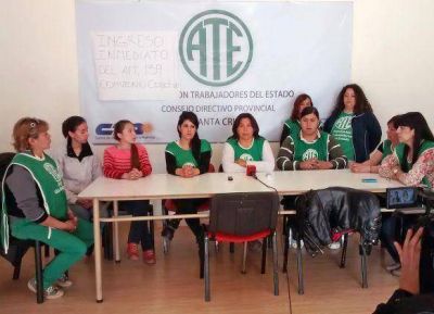 ATE denunci� precarizaci�n laboral en Truncado