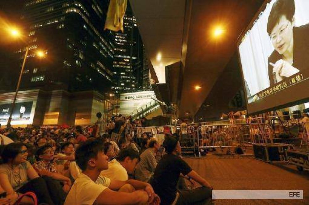 Gobierno y estudiantes de Hong Kong, en un di�logo sin avances