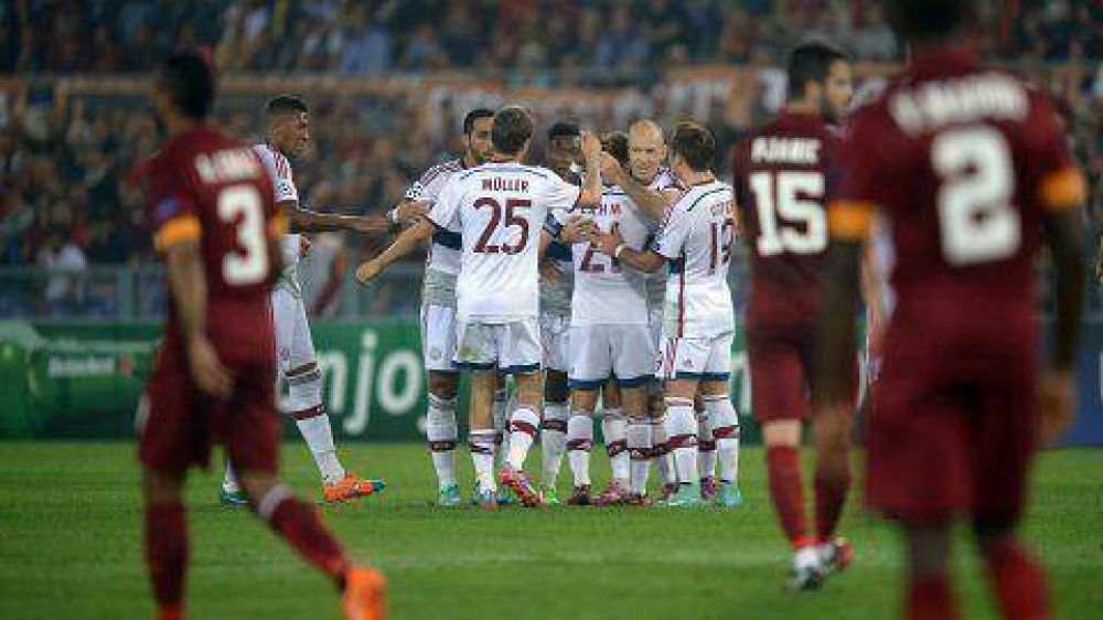 Bayern Munich humill� a la Roma en la Champions League