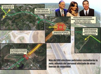El operativo de seguridad por la visita de la Presidente arranca a las 8 de la ma�ana