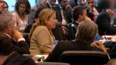 Un cruce entre Conti y Cama�o termin� con la diputada kirchnerista al borde del llanto