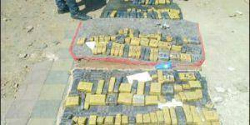 Secuestran m�s 160 panes de marihuana en el Puente Libertad de San Mart�n