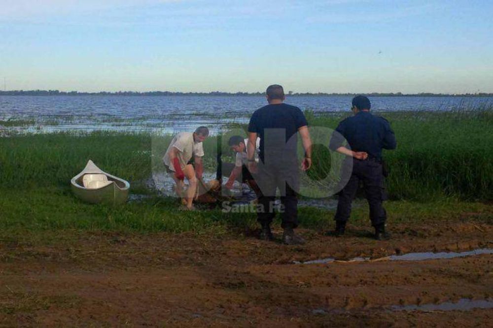 Encontraron el cad�ver de una mujer en la laguna Set�bal