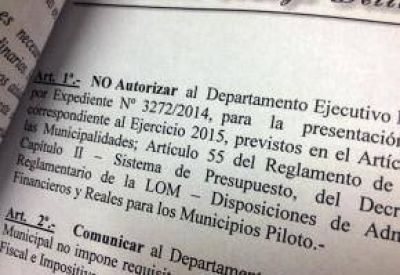 Guacone no tiene pr�rroga para presentar el Presupuesto 2015