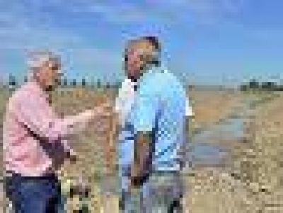 Luis Andreotti visit� el reservorio de Villa Jard�n, pr�ximo a finalizarse