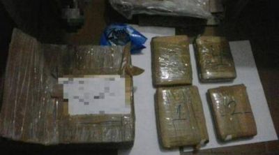 Enviaban tres kilos y medio de marihuana en una encomienda