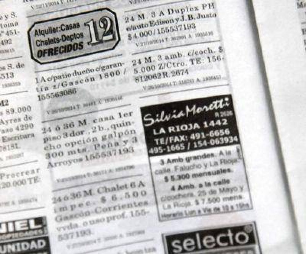 Empiezan a instalar la opci�n de ajustar alquileres cada seis meses