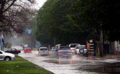 El fin de semana termin� con lluvia