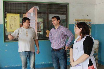 Sebasti�n Galmarini recorri� la Escuela Primaria N� 19 en Beccar