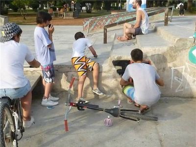 Pintaron el Skate Park con los colores del calor