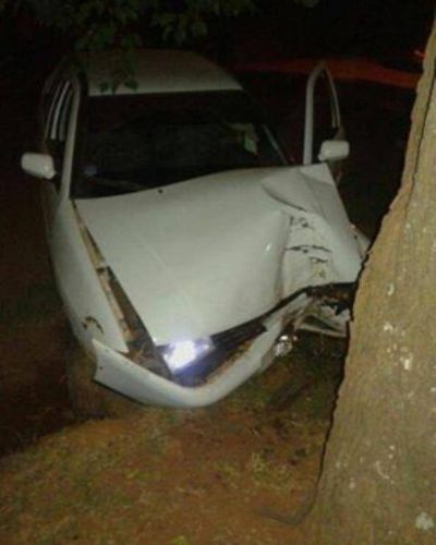 Detenido tras despistar y chocar alcoholizado en Candelaria