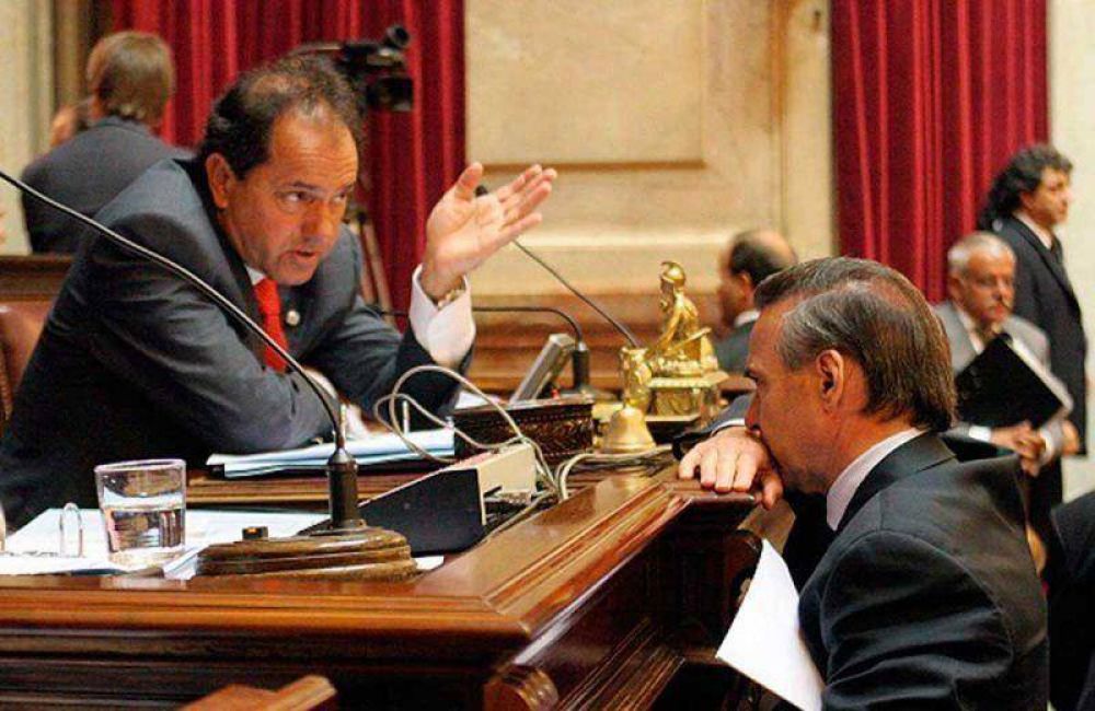Daniel Scioli llega a Bariloche junto a Miguel Pichetto