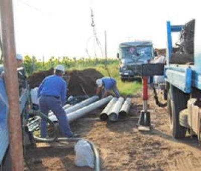 Se excavaron dos pozos de agua para evitar problemas de escasez