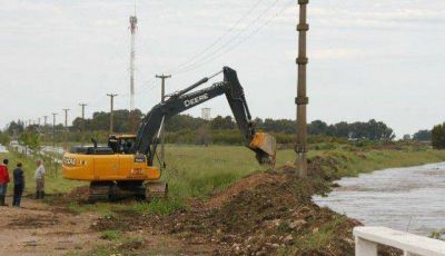 Ampliaron el terrapl�n en el Fara�nico para contenci�n