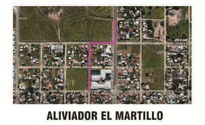 Avanzan la obra de un aliviador pluvial para El Martillo