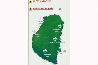 Sigue vigente la alerta meteorol�gica para la regi�n