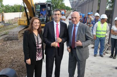 Antonio Bonfatti celebr� los avances que registra la �Estaci�n Rosario Sur�, donde llegar� el tren desde Retiro