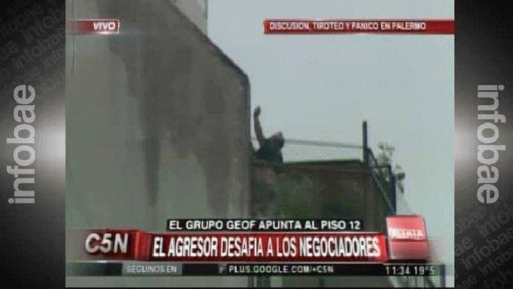Tensin en Palermo: un hombre dispar desde un balcn e interviene el grupo GEOF