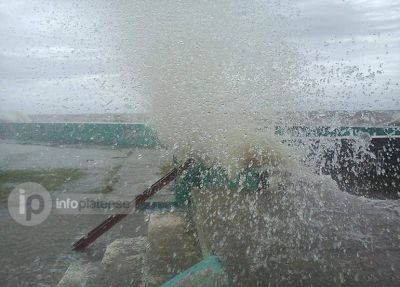 Gran sudestada afect� a Punta Lara