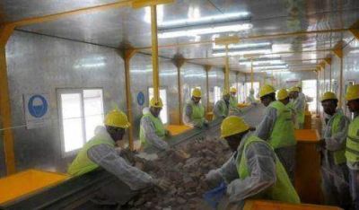 Ampl�an la planta que trata escombros