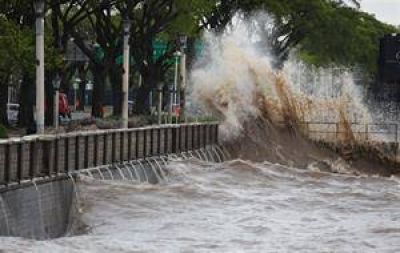 El R�o de la Plata creci� hasta los 3,40 metros por una sudestada