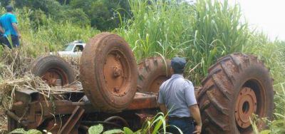 Un hombre muri� aplastado por el tractor que conduc�a